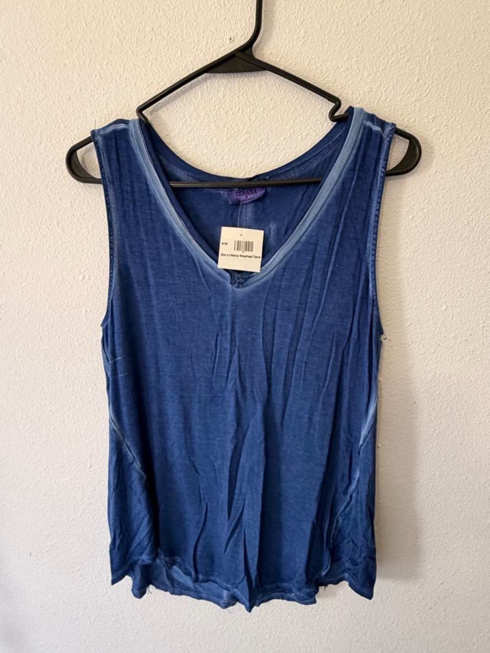 Blue Women’s V-Neck Sleeveless Tank Top